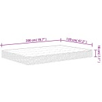 vidaXL Saltea cu arcuri bonnell, fermitate medie, 120x200 cm vidaXL Saltea cu arcuri bonnell, fermitate medie, 120x200 cm