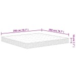 vidaXL Saltea cu arcuri bonnell King Size, fermitate medie, 200x200 cm vidaXL Saltea cu arcuri bonnell King Size, fermitate medie, 200x200 cm