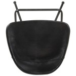 vidaXL Scaune de bar, 2 buc., negru, piele naturală vidaXL Scaune de bar, 2 buc., negru, piele naturală
