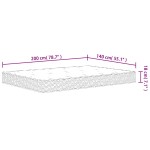 vidaXL Saltea cu arcuri bonnell, fermitate medie, 140x200 cm vidaXL Saltea cu arcuri bonnell, fermitate medie, 140x200 cm