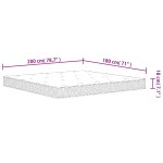 vidaXL Saltea cu arcuri bonnell, fermitate medie, 180x200 cm vidaXL Saltea cu arcuri bonnell, fermitate medie, 180x200 cm