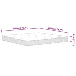 vidaXL Saltea cu arcuri bonnell, fermitate medie, 200x200 cm vidaXL Saltea cu arcuri bonnell, fermitate medie, 200x200 cm