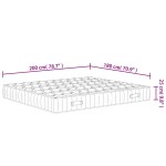 vidaXL Saltea cu arcuri buzunar, fermitate medie, 180x200 cm vidaXL Saltea cu arcuri buzunar, fermitate medie, 180x200 cm