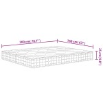 vidaXL Saltea arcuri buzunar Super King Size fermitate medie 160x200cm vidaXL Saltea arcuri buzunar Super King Size fermitate medie 160x200cm