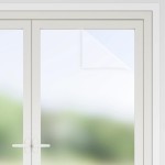 vidaXL Folii fereastra, mată, alb, PVC