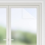 vidaXL Folii fereastra, mată, alb, PVC