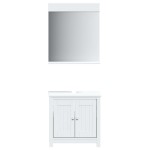 vidaXL Set mobilier baie „BERG”, 2 piese, alb, lemn masiv de pin vidaXL Set mobilier baie „BERG”, 2 piese, alb, lemn masiv de pin