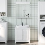 vidaXL Set mobilier baie „BERG”, 2 piese, alb, lemn masiv de pin vidaXL Set mobilier baie „BERG”, 2 piese, alb, lemn masiv de pin