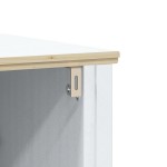 vidaXL Set mobilier baie, 3 piese, „BERG”, alb, lemn masiv de pin vidaXL Set mobilier baie, 3 piese, „BERG”, alb, lemn masiv de pin