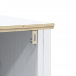 vidaXL Set mobilier baie, 3 piese, „BERG”, alb, lemn masiv de pin vidaXL Set mobilier baie, 3 piese, „BERG”, alb, lemn masiv de pin