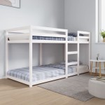 vidaXL Pat supraetajat, alb, 90x200 cm, lemn masiv de pin vidaXL Pat supraetajat, alb, 90x200 cm, lemn masiv de pin