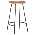 vidaXL Taburete de bar, 4 buc., lemn masiv de acacia vidaXL Taburete de bar, 4 buc., lemn masiv de acacia
