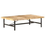vidaXL Măsuță de cafea, 142x90x42 cm, lemn masiv de mango vidaXL Măsuță de cafea, 142x90x42 cm, lemn masiv de mango