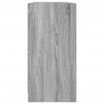 vidaXL Bibliotecă cu uși gri sonoma 204x37x75 cm lemn compozit