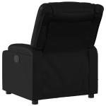 vidaXL Fotoliu electric de masaj rabatabil, negru, piele ecologică