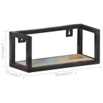 vidaXL Rafturi de perete, 2 buc., 40 cm, lemn masiv reciclat vidaXL Rafturi de perete, 2 buc., 40 cm, lemn masiv reciclat