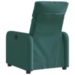 vidaXL Fotoliu rabatabil electric, verde închis, material textil vidaXL Fotoliu rabatabil electric, verde închis, material textil