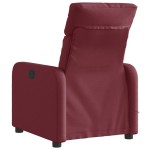 vidaXL Fotoliu electric de masaj rabatabil, roșu vin, textil vidaXL Fotoliu electric de masaj rabatabil, roșu vin, textil
