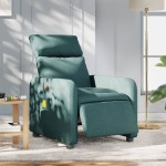 vidaXL Fotoliu electric de masaj rabatabil, verde închis, textil vidaXL Fotoliu electric de masaj rabatabil, verde închis, textil