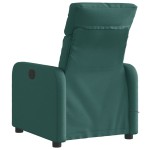 vidaXL Fotoliu electric de masaj rabatabil, verde închis, textil vidaXL Fotoliu electric de masaj rabatabil, verde închis, textil