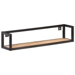 vidaXL Rafturi de perete, 2 buc., 80 cm, lemn de mango nefinisat