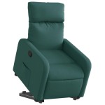 vidaXL Fotoliu rabatabil ridicare pe verticală, verde închis, textil vidaXL Fotoliu rabatabil ridicare pe verticală, verde închis, textil