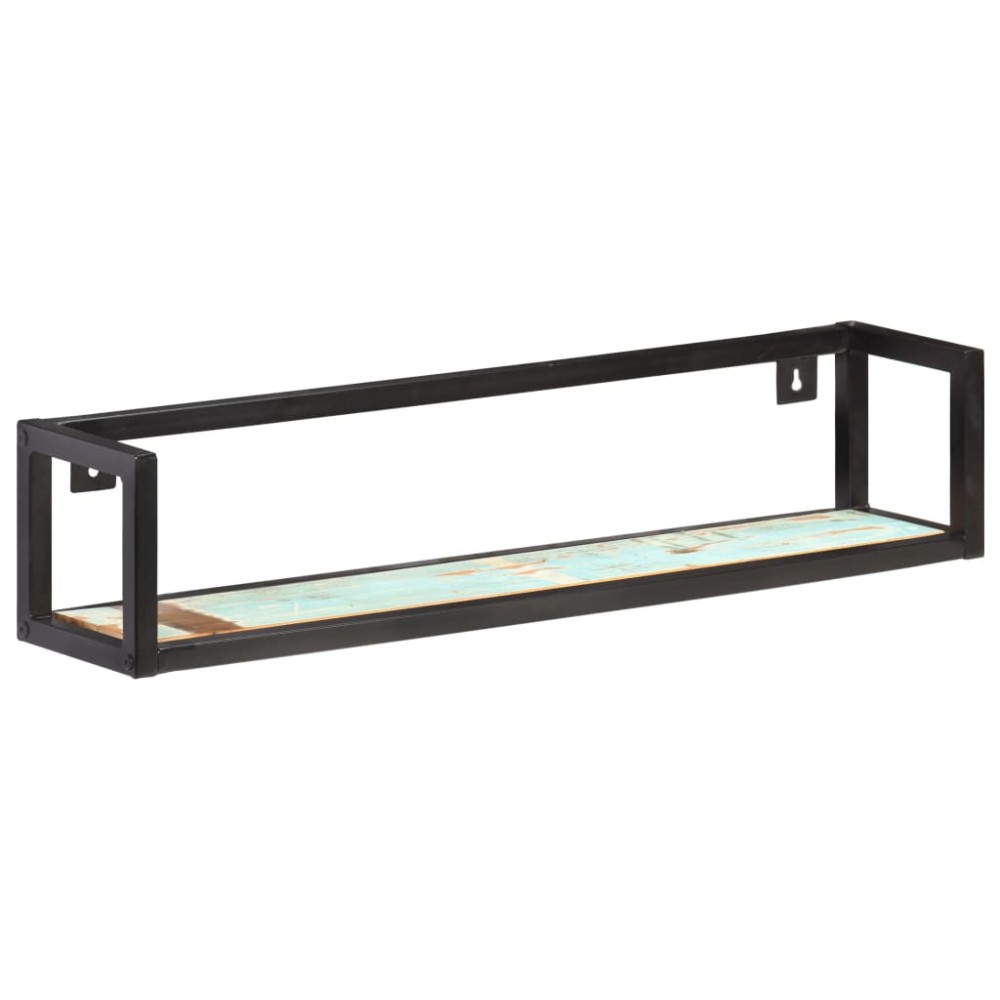 vidaXL Rafturi de perete, 2 buc., 80 cm, lemn masiv reciclat