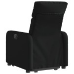 vidaXL Fotoliu electric rabatabil cu ridicare, negru, textil