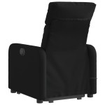 vidaXL Fotoliu electric de masaj rabatabil cu ridicare, negru, textil