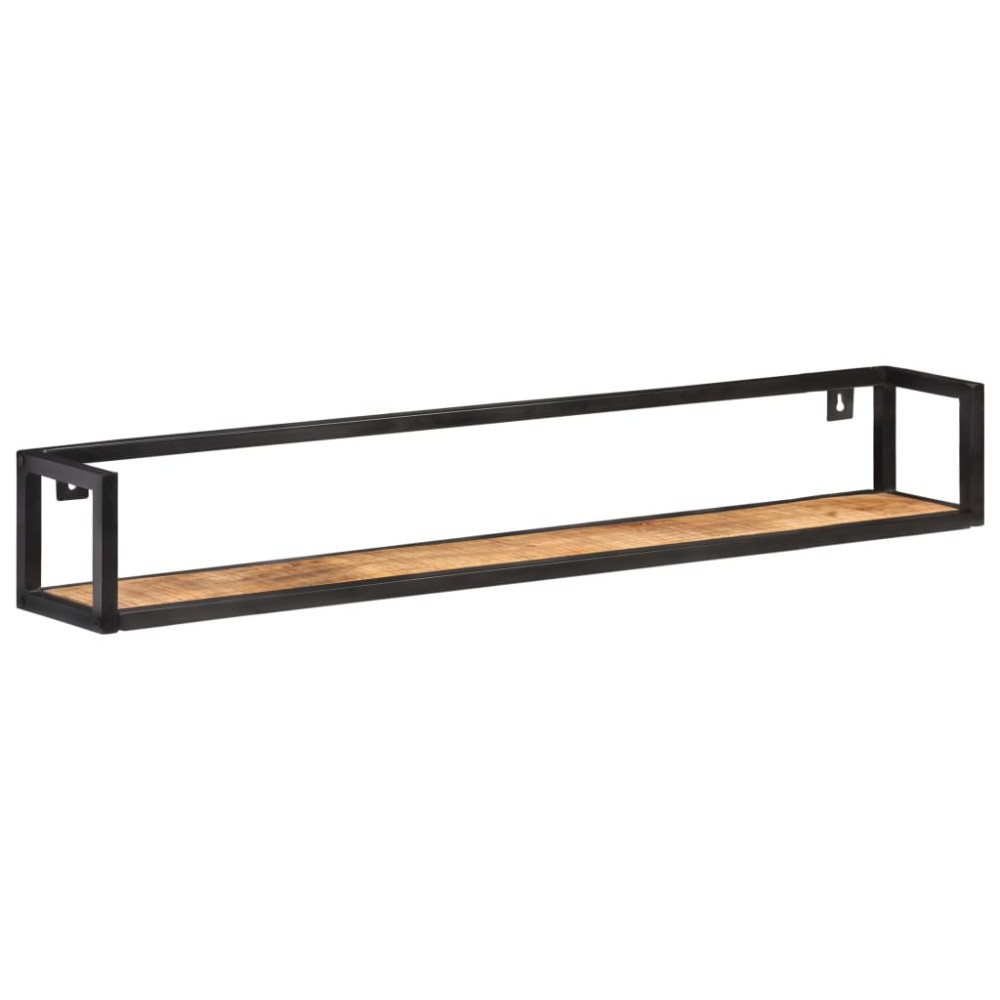 vidaXL Rafturi de perete, 2 buc., 120 cm, lemn de mango nefinisat