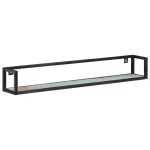 vidaXL Rafturi de perete, 2 buc., 120 cm, lemn masiv reciclat