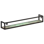 vidaXL Rafturi de perete, 2 buc., 120 cm, lemn masiv reciclat