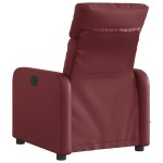 vidaXL Fotoliu de masaj electric rabatabil, roșu vin, piele ecologică vidaXL Fotoliu de masaj electric rabatabil, roșu vin, piele ecologică