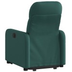 vidaXL Fotoliu rabatabil ridicare pe verticală, verde închis, textil vidaXL Fotoliu rabatabil ridicare pe verticală, verde închis, textil