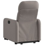 vidaXL Fotoliu rabatabil cu ridicare pe verticală, gri taupe, textil vidaXL Fotoliu rabatabil cu ridicare pe verticală, gri taupe, textil