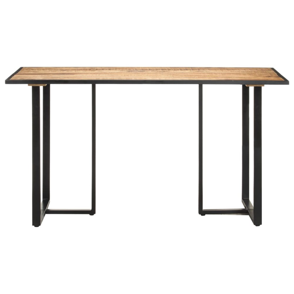vidaXL Masă de bucătărie, 140 cm, lemn de mango brut