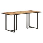 vidaXL Masă de bucătărie, 160 cm, lemn de mango nefinisat vidaXL Masă de bucătărie, 160 cm, lemn de mango nefinisat