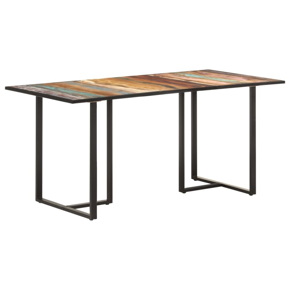 vidaXL Masă de bucătărie, 160 cm, lemn masiv reciclat