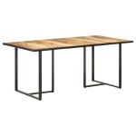 vidaXL Masă de bucătărie, 180 cm, lemn de mango nefinisat vidaXL Masă de bucătărie, 180 cm, lemn de mango nefinisat