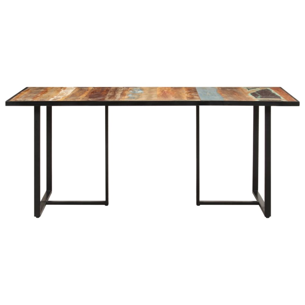 vidaXL Masă de bucătărie, 180 cm, lemn masiv reciclat