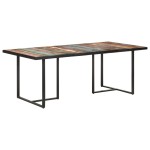 vidaXL Masă de bucătărie, 200 cm, lemn masiv reciclat vidaXL Masă de bucătărie, 200 cm, lemn masiv reciclat