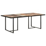 vidaXL Masă de bucătărie, 200 cm, lemn masiv reciclat vidaXL Masă de bucătărie, 200 cm, lemn masiv reciclat
