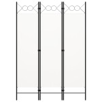 vidaXL Paravan de cameră cu 3 panouri, alb, 120 x 180 cm vidaXL Paravan de cameră cu 3 panouri, alb, 120 x 180 cm