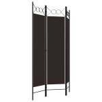 vidaXL Paravan de cameră cu 3 panouri, maro, 120 x 180 cm vidaXL Paravan de cameră cu 3 panouri, maro, 120 x 180 cm