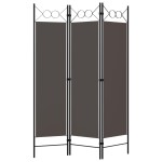vidaXL Paravan de cameră cu 3 panouri, antracit, 120 x 180 cm vidaXL Paravan de cameră cu 3 panouri, antracit, 120 x 180 cm
