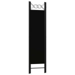 vidaXL Paravan de cameră cu 3 panouri, negru, 120 x 180 cm vidaXL Paravan de cameră cu 3 panouri, negru, 120 x 180 cm