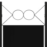vidaXL Paravan de cameră cu 3 panouri, negru, 120 x 180 cm vidaXL Paravan de cameră cu 3 panouri, negru, 120 x 180 cm