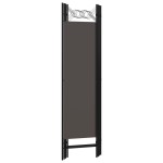 vidaXL Paravan de cameră cu 4 panouri, antracit, 160x180 cm vidaXL Paravan de cameră cu 4 panouri, antracit, 160x180 cm