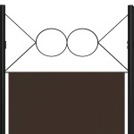 vidaXL Paravan de cameră cu 5 panouri, maro, 200 x 180 cm vidaXL Paravan de cameră cu 5 panouri, maro, 200 x 180 cm