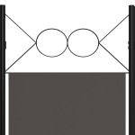 vidaXL Paravan de cameră cu 5 panouri, antracit, 200 x 180 cm vidaXL Paravan de cameră cu 5 panouri, antracit, 200 x 180 cm